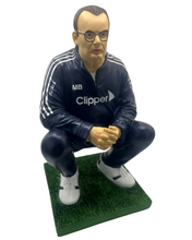 Load image into Gallery viewer, SOLD OUT! | Crouching Blue El Loco Gnome | Marcelo Bielsa Inspired Statue | 2024 Release