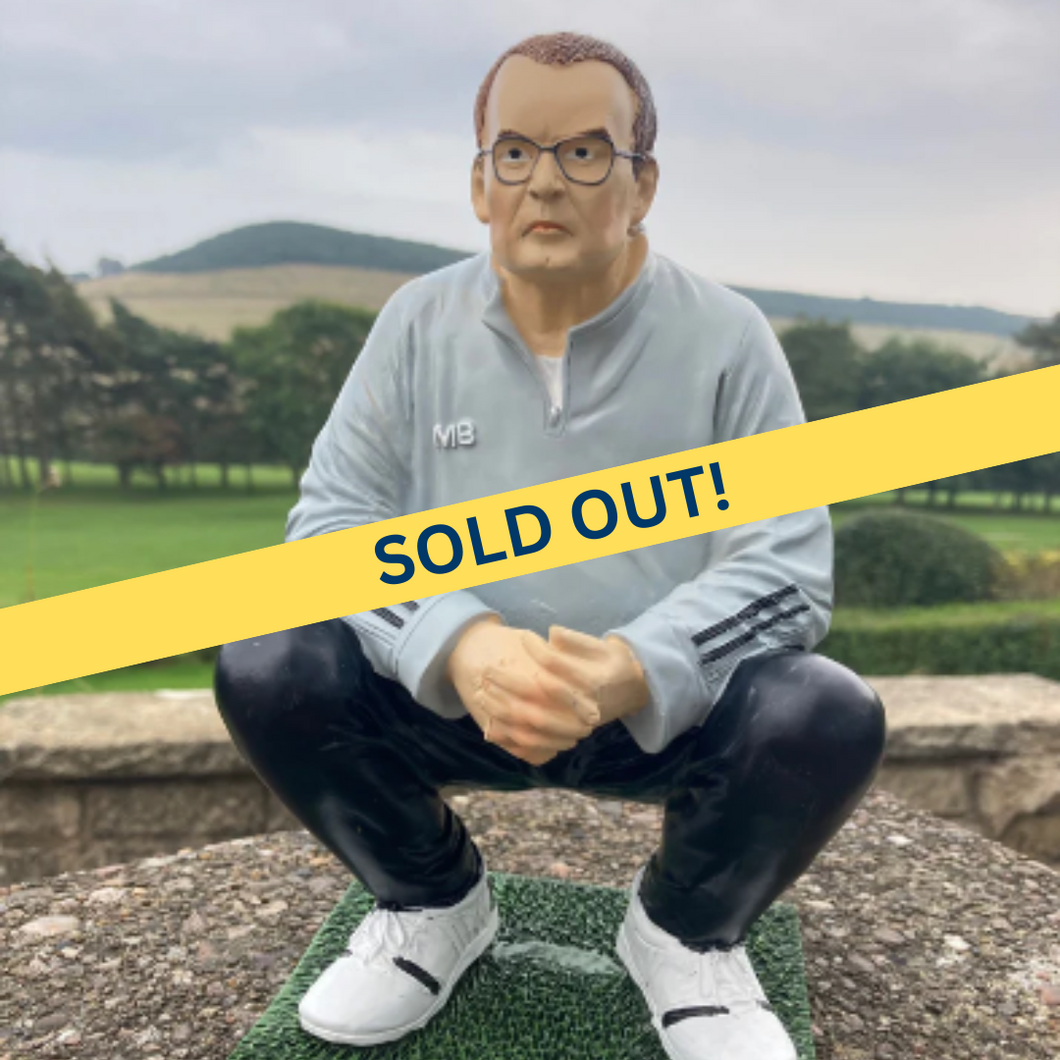 SOLD OUT! Limited Edition: Crouching El Loco | Marcelo Bielsa Inspired Statue